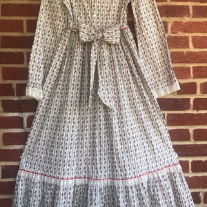 Vintage 70s maxi dress,Childs maxi dress,maxi dress,union made,70s,seventies,cottage core,prarie dress image 2