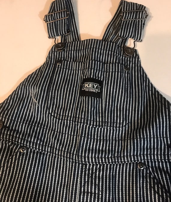 Conductor Overalls,Key Toddler Overalls,Striped o… - image 3