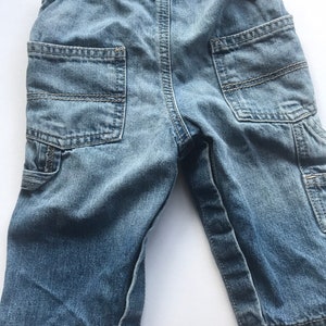 Oshkosh vestbak 6month denim overalls ,vintage denim ,jean overalls image 6