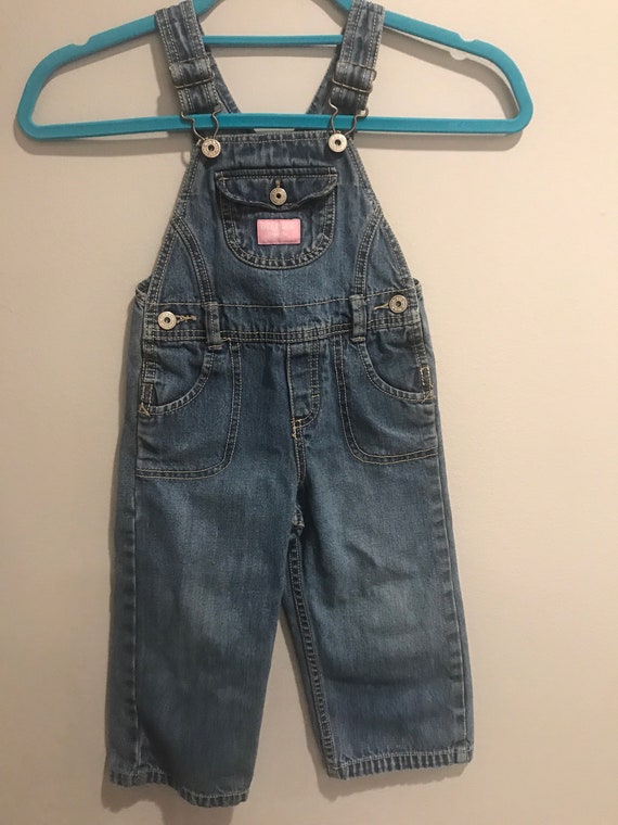 Oshkosh vestbak 2T jean overalls - image 1