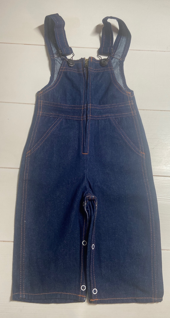 Vintage denim overalls,jean overalls,infant,baby … - image 1