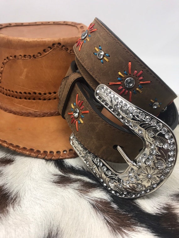 Nocona Leather western cowgirl ,cowboy belt