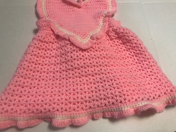 Grandma’s hand knit handmade chunky  apron,knit,a… - image 3