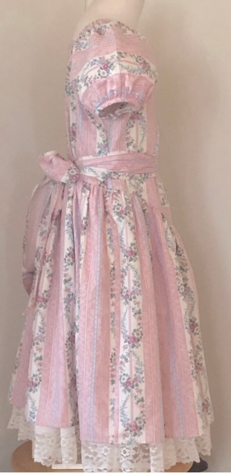 Vintage Girls Dress, vintage, dress, vintage dress,shabby chic,Jessica Ann dress,floral dress,cottage core,prairie dress image 7