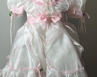 Girls Pageant Party Dress USA Made! Sz 4 girls toddler,toddler dress,party dress,girls dress,made in USA,holiday dress,vintage girls dress,