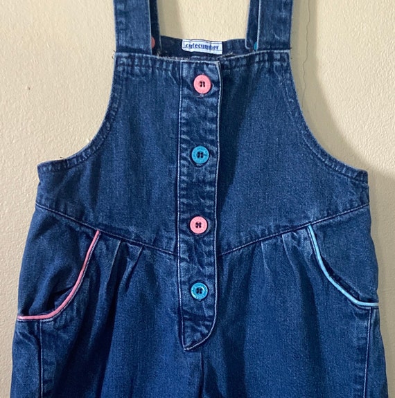 Vintage toddler overalls,baby girl, overalls,girl… - image 2