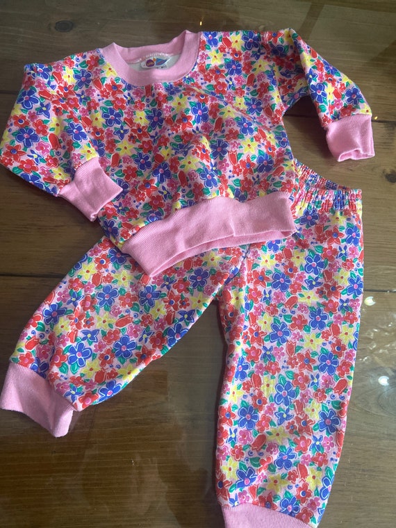 Infant sweatsuit,baby girl,vintage baby girls set,