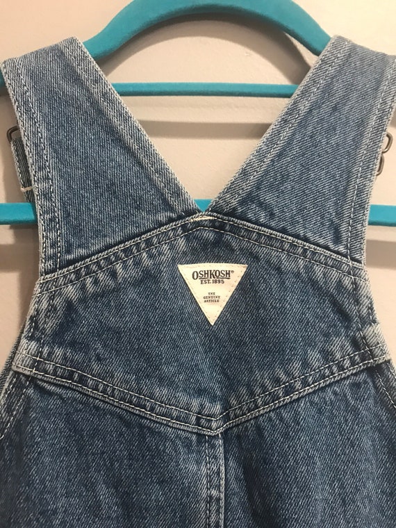 Oshkosh vestbak  girls sz 5 jean jumper - image 5