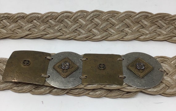 Vintage Medallion Rope Belt,Vintage belt,medallio… - image 4