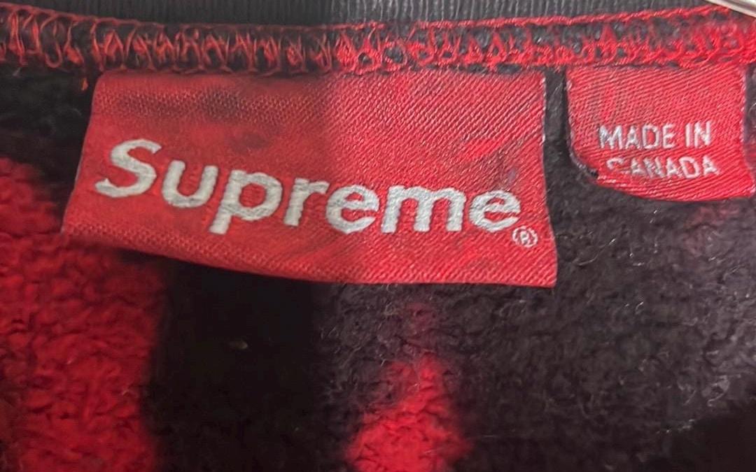 トップス Supreme Small Box Crewneck Red Tie Dye Supreme Small Box Crewneck Red Tie Dye Sz XL Sweatshirt,90s