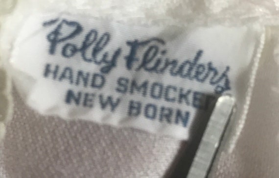 Polly Flinders Hand smocked baby Gown, newborn ba… - image 8