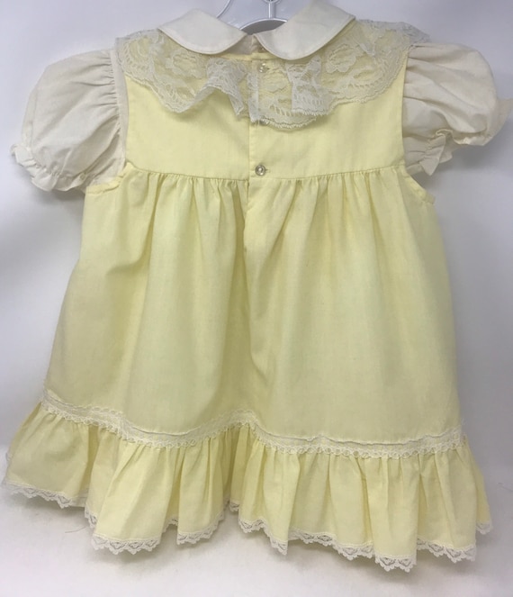Vintage 70s pinafore toddler dress,toddler dress,… - image 4