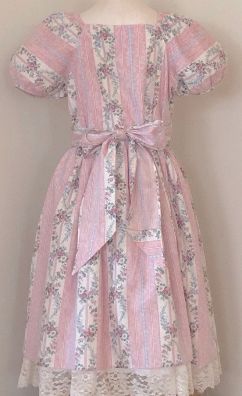 Vintage Girls Dress, vintage, dress, vintage dress,shabby chic,Jessica Ann dress,floral dress,cottage core,prairie dress image 3