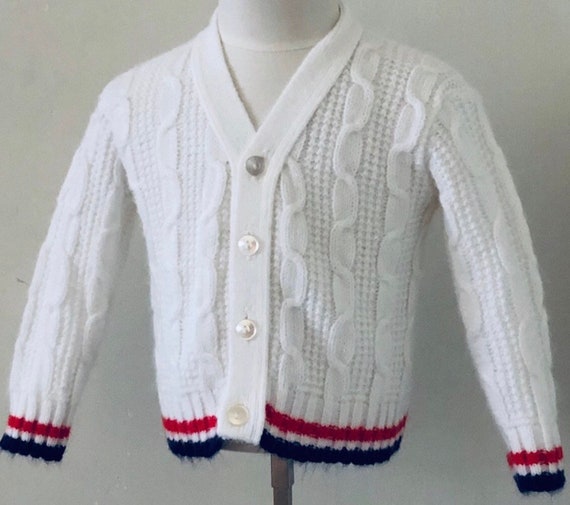 Vintage Acrylic Cardigan Toddler Sweater,Sweater,… - image 1