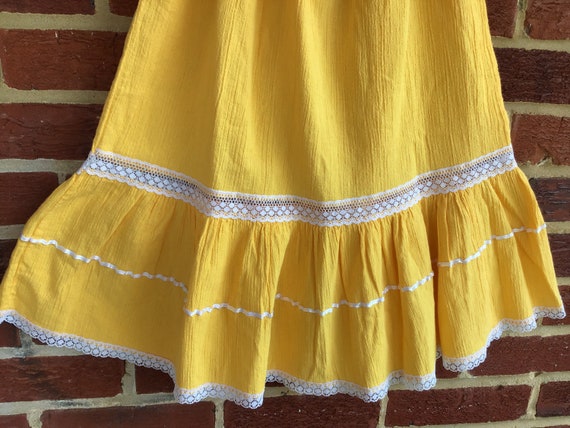 Vintage Crochet top girls dress, girls ethnic dre… - image 3