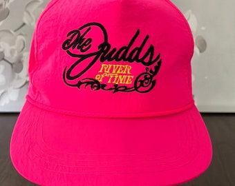 The Judds 80s River of Time Snapback Trucker Hat One Size,vintage,vintage snapback vintage trucker hat,The Judds,80s,eighties,Wynonna,Judds