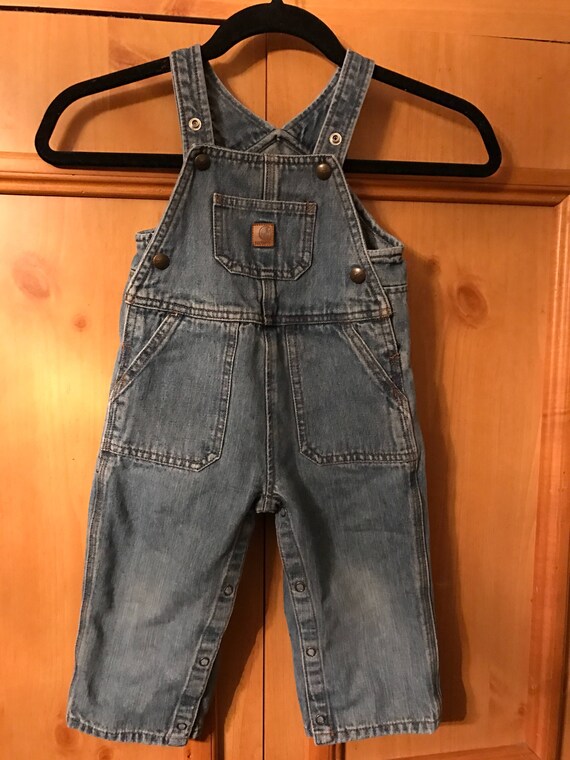 carhartt blue jean bibs