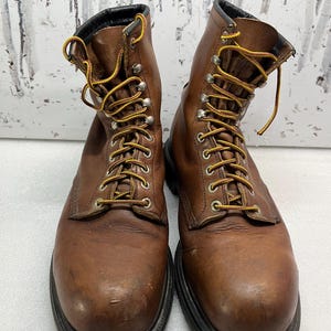 Vintage Redwing USA Steel Toe Boot, vintage men’s boot,men’s boot, vintage,Red Wings,steel toe boots, work boots,farm wear,boot,made in USA