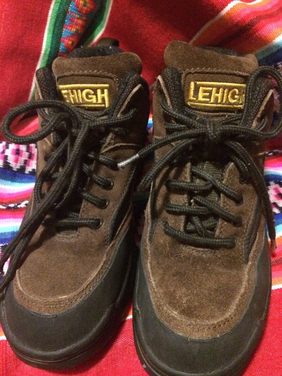Lehigh vintage steel toe hiking/work boots/ suede… - image 1