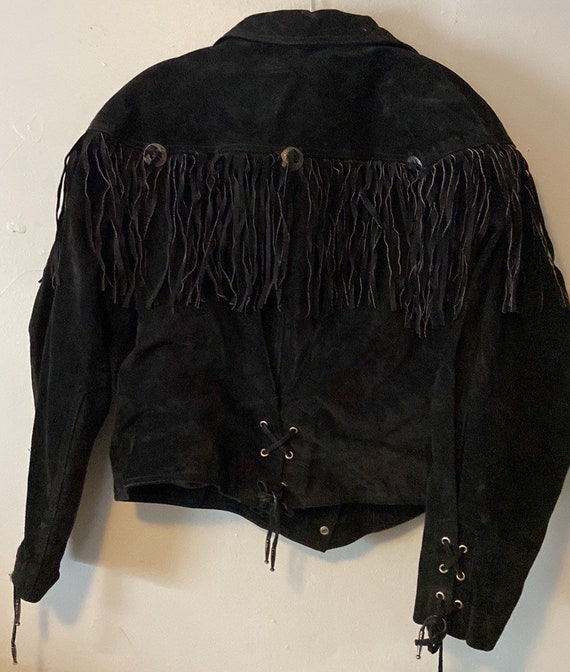 Vintage fringe leather jacket - Gem