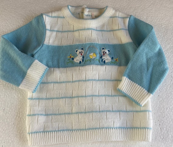 Vintage infant sweater set,acrylic sweater,acryli… - image 5