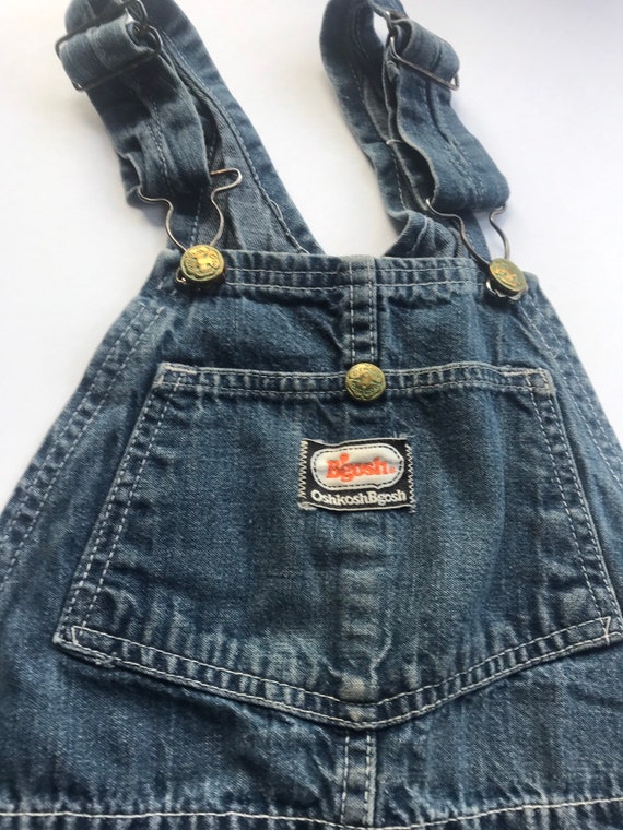 Vintage very vintage 70s sz 12 reg kids Oshkosh v… - image 4