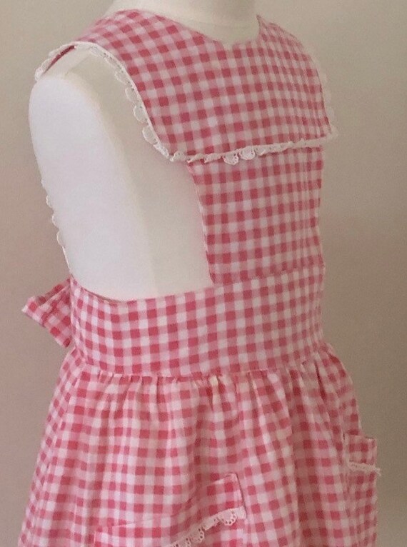 Vintage Handmade Dress and Apron set, apron Dress… - image 5