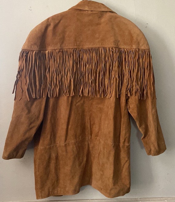 Vintage Leather Fringe Jacket, Cowboy, Cowgirl,Fr… - image 2