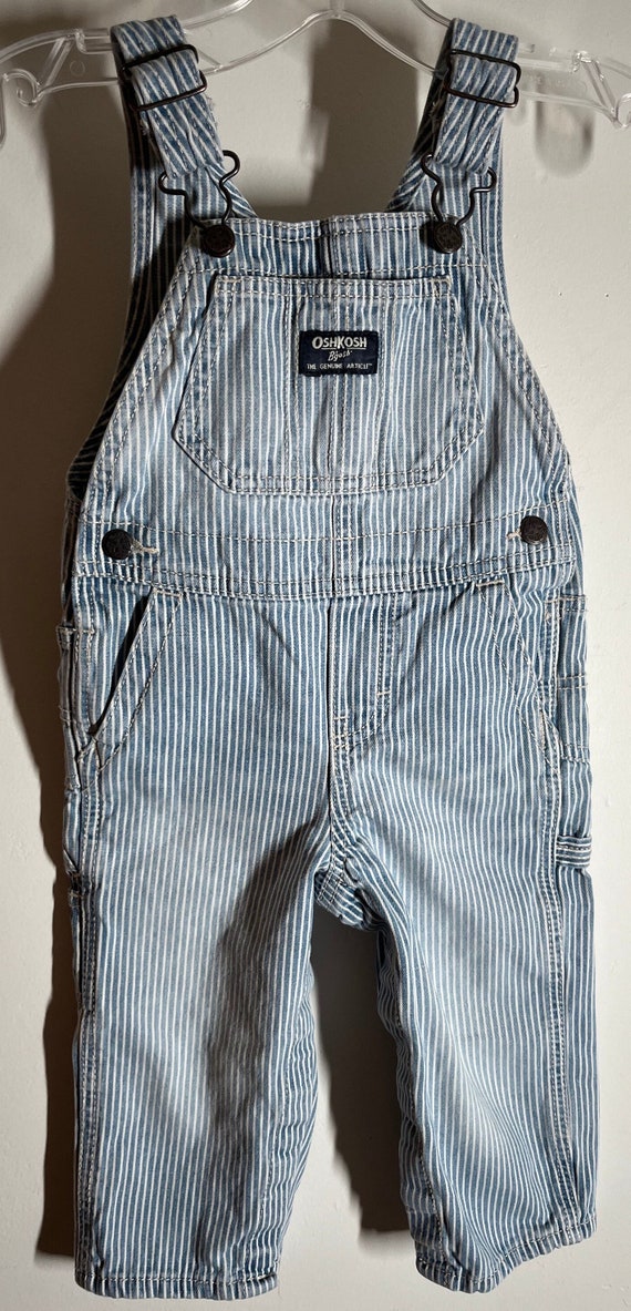 Oshkosh sz 18 month train overalls,conductor overa