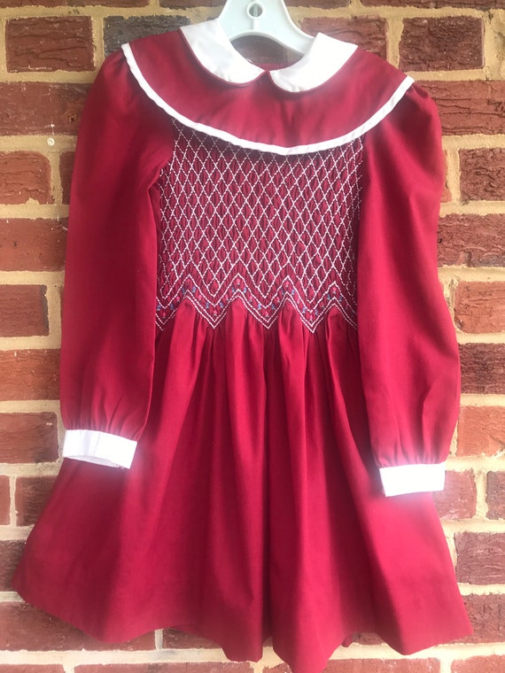 Vintage Polly Flinders Smocked Dress,Vintage Polly