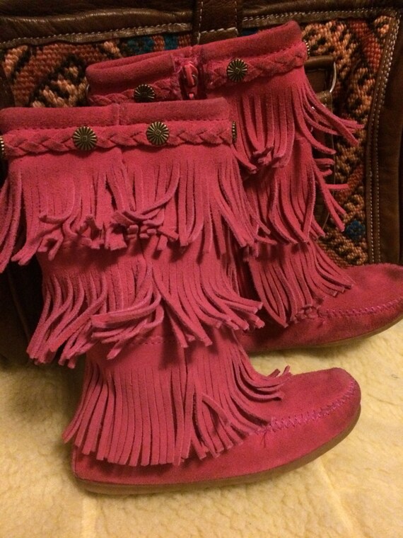 girls moccasin boots