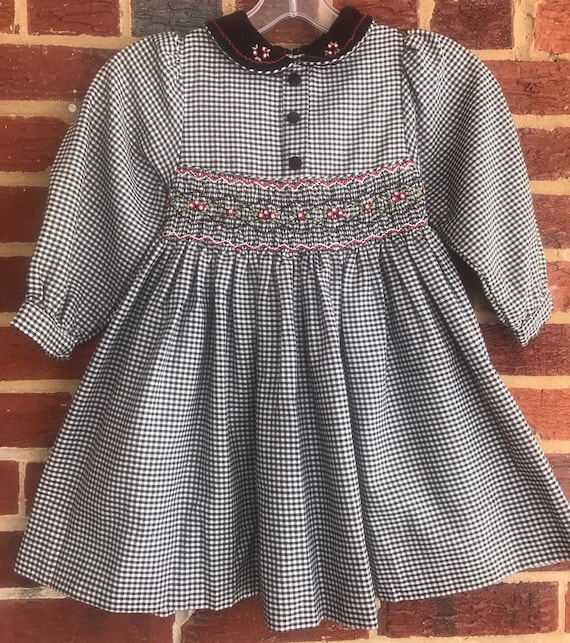 Vintage Toddler Smocked Dress, smocking,smocked dr