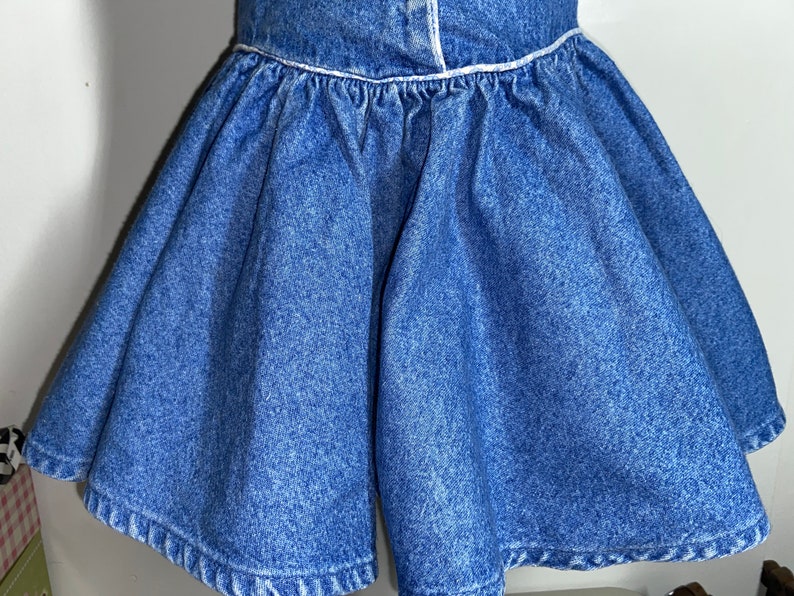 Vintage Oshkosh Denim dress,toddler Oshkosh,Oshkosh jumper,Oshkosh toddler dress, Oshkosh,made in USA, vintage Oshkosh jumper,vintage denim image 3