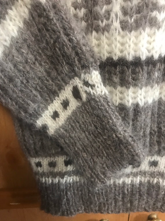 Wool Chunky Knit Sweater,Wool Sweater,handmade sw… - image 3