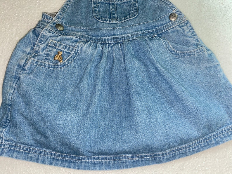 Gap denim jumper,jean jumper, infant, infant denim ,denim,Gap,Gap denim, Baby girl,infant girl,Baby gap,3-6 months,denim dress image 3