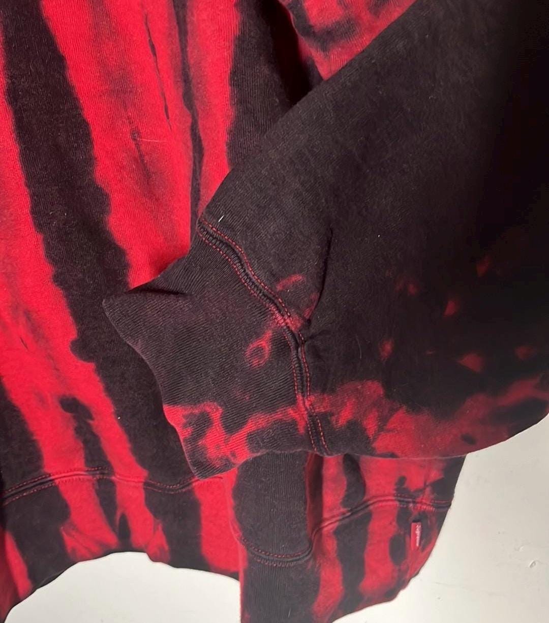 Supreme Small Box Crewneck Red Tie Dye Sz XL Sweatshirt,90s
