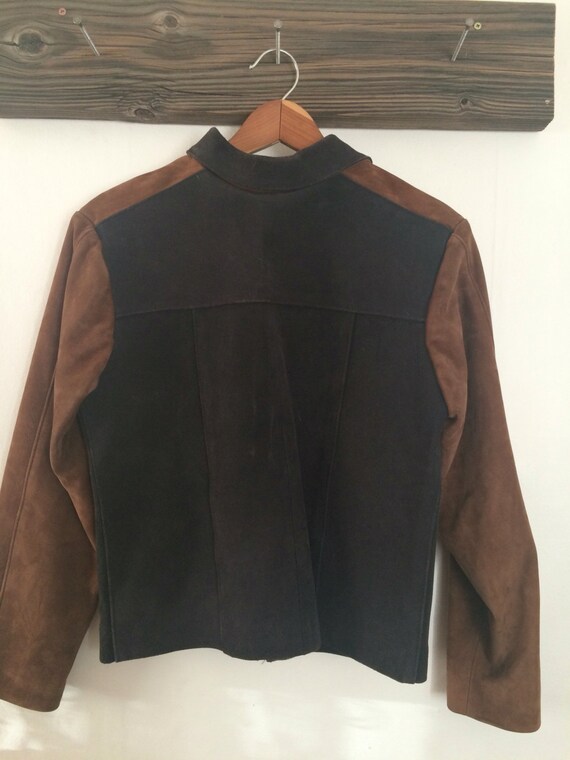 Vintage biker jacket, leather motorcycle jacket, … - image 4