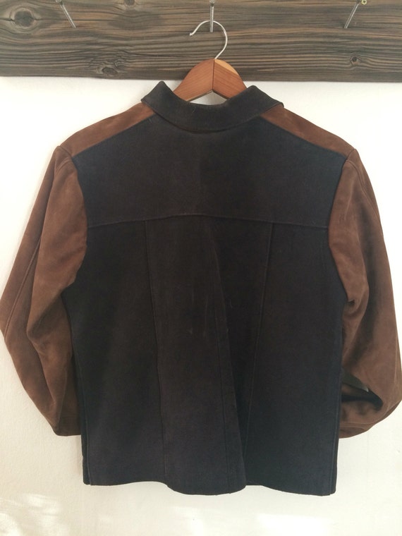 Vintage biker jacket, leather motorcycle jacket, … - image 3