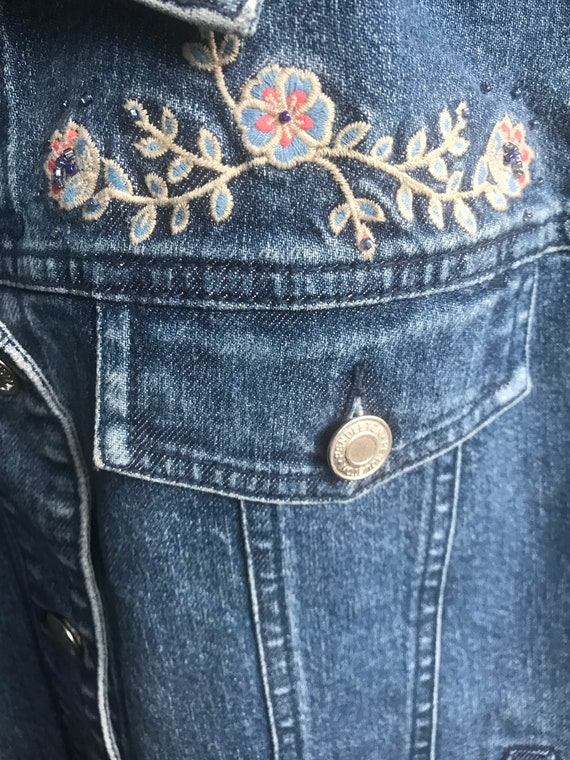 Pendleton® Embellished Denim Jean Vest, denim ves… - image 5