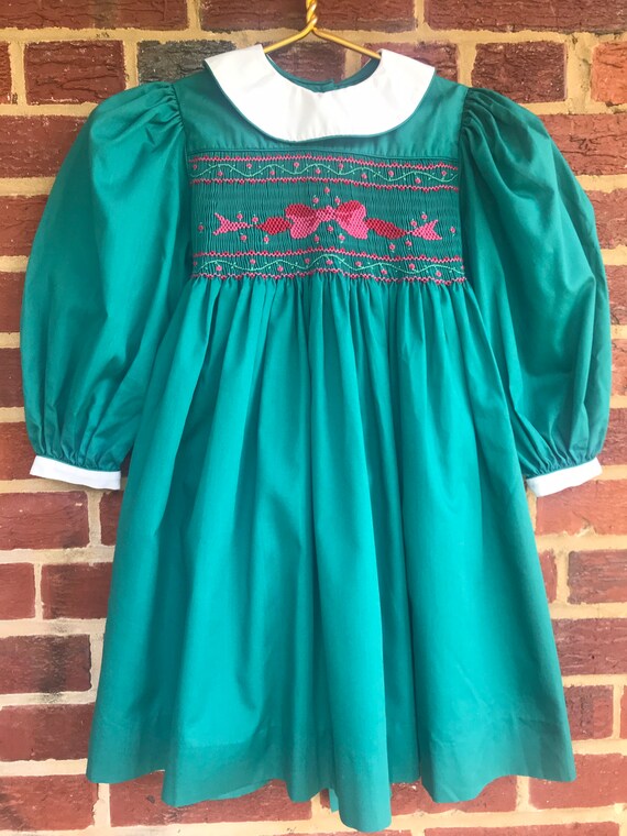 Vintage Smocked Girls Dresses,Girls dress, smocked