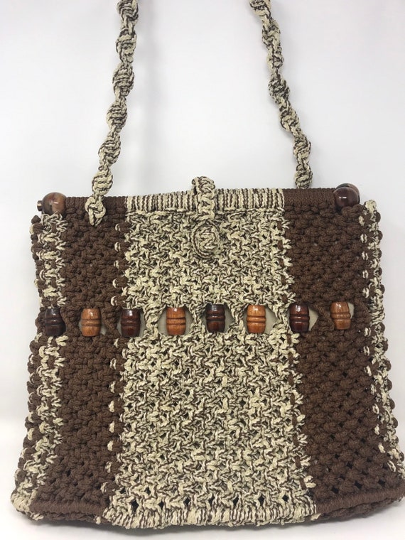 Macrame handmade purse,tote