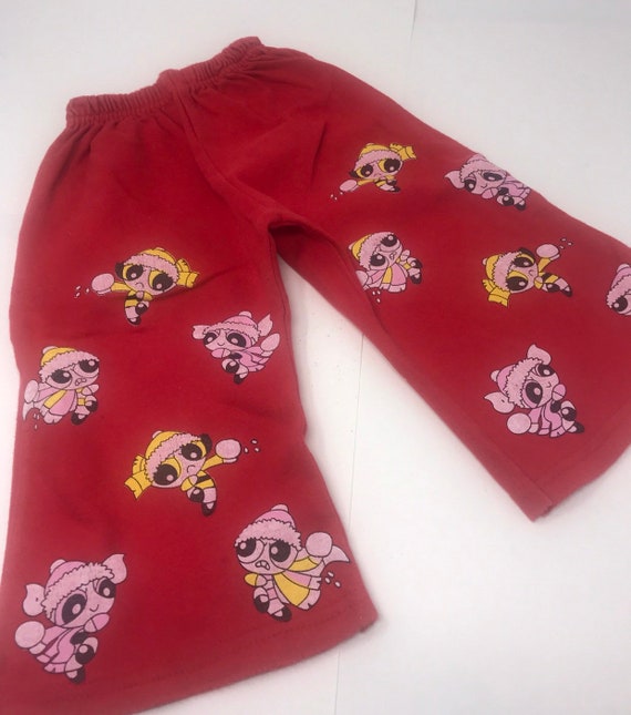 Powerpuff Pants,Power Puff girls,Bellbottoms vinta