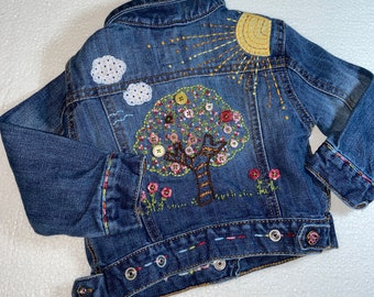 Embroidered Gap Denim Jacketdenim 