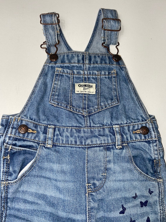 Oshkosh jean overalls,Butterfly overalls,Oshkosh … - image 2