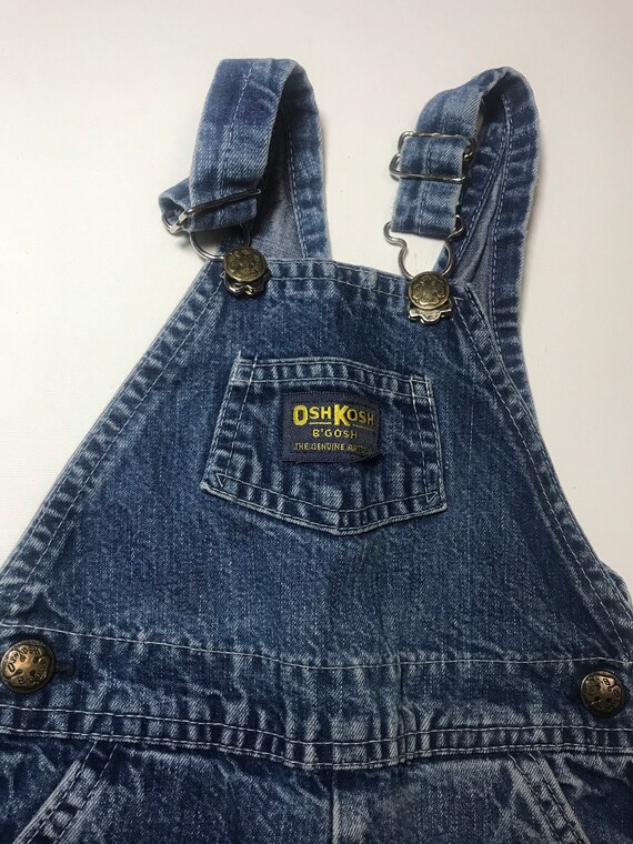 Vintage Oshkosh denim jean overalls ,Made in USA,… - image 2
