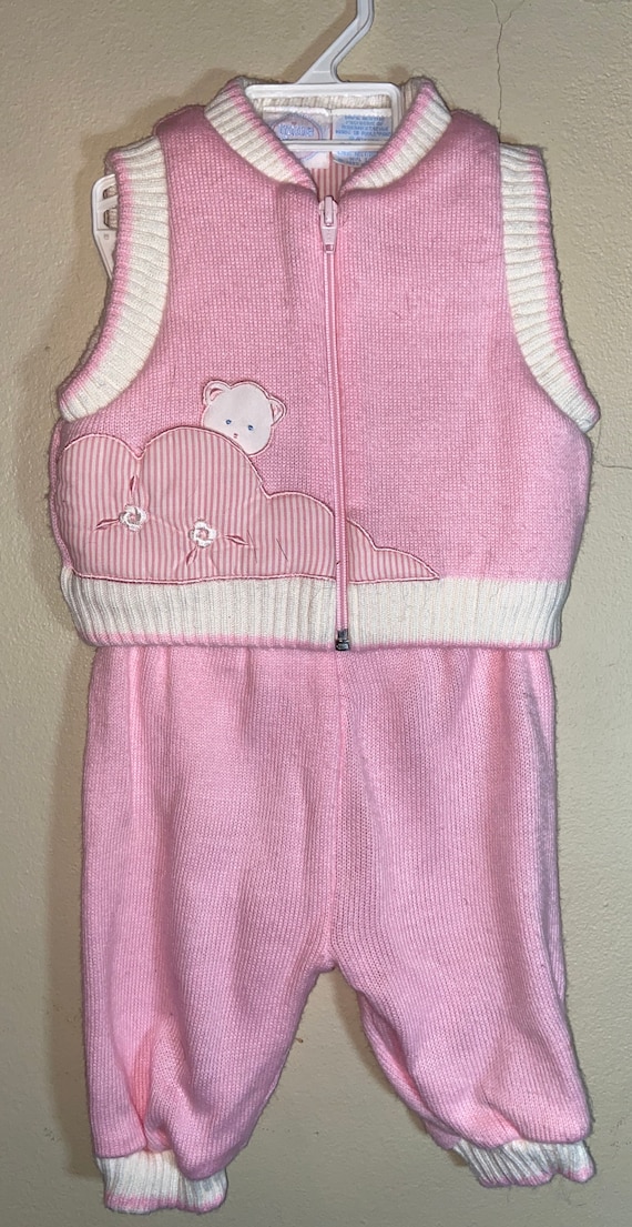 Vintage Infant Acrylic Sweater Set,80s,eighties,ba