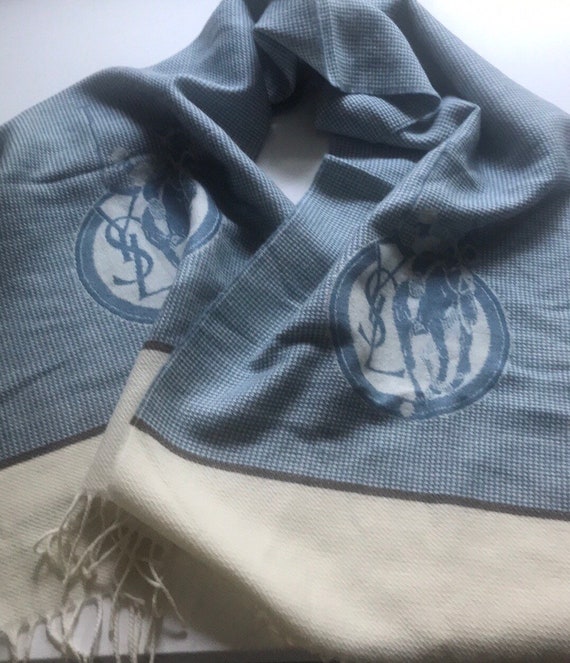 Vintage Yves Saint Laurent Wool Scarf,Vintage polo
