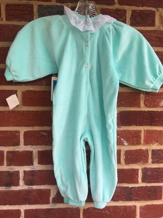Vintage Carters Romper Playsuit,Made in USA,80s,9… - image 5