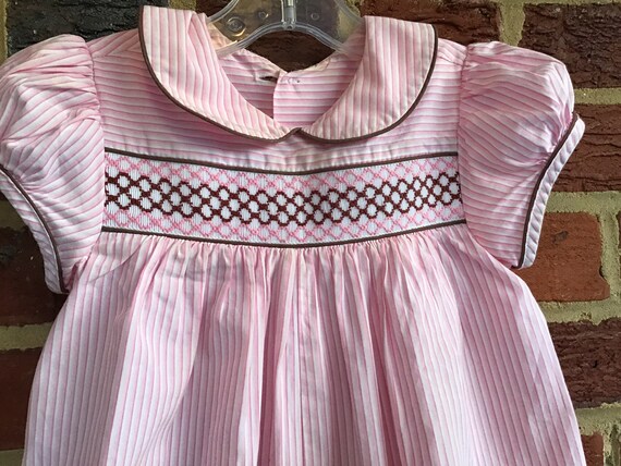 Smocked romper,romper,smocking,baby girl,girls ju… - image 2