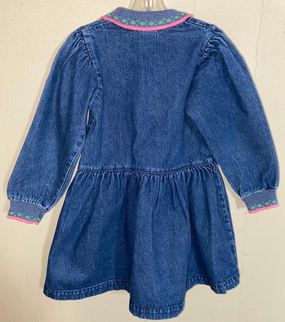 Vintage Oshkosh USA Denim Dress,blue jean dress,d… - image 2